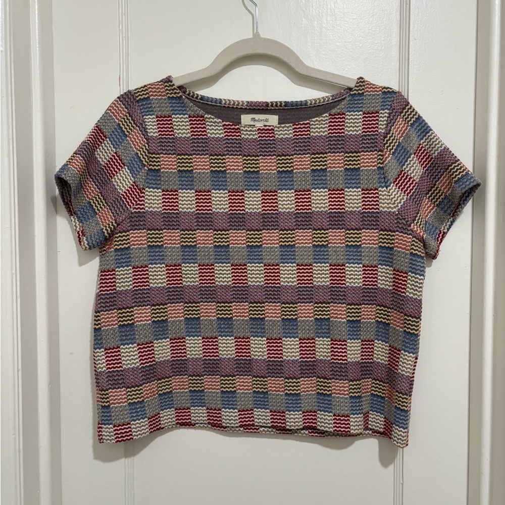 Madewell Jacquard Setlist Boxy Short Sleeve T-Shirt - Picture 2 of 5
